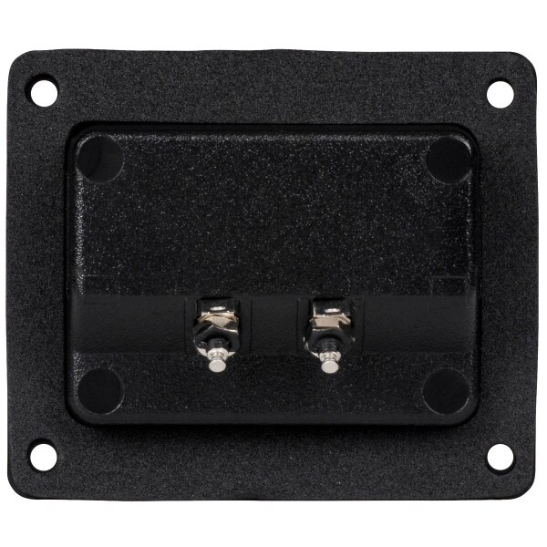 Parts Express Speaker Terminal Cup 35/8" x 31/8" Satin Nickel Binding Post Banana Jack